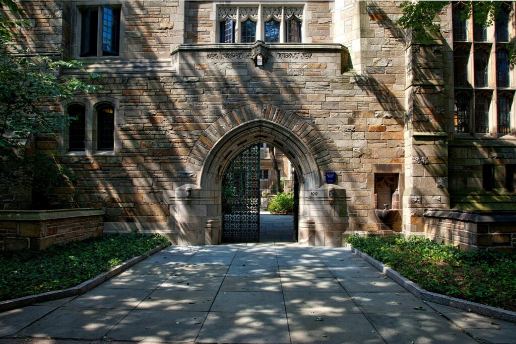 yale-university-landscape-universities-schools-159490-159490 Steel Gate of Brown Brick Building